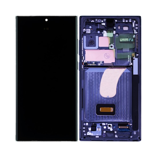 Touch+Display with Frame Samsung Galaxy S23 Ultra 5g/S918 6.1" Service Pack (GH82-30465C/30466C) Green